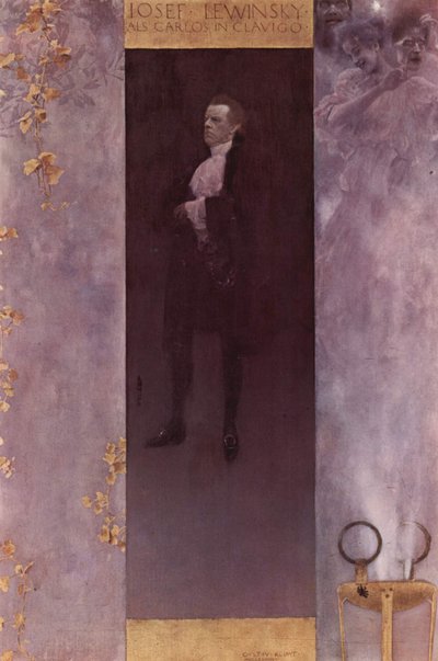 Porträt des Schauspielers Josef Lewinsky als Carlos von Gustav Klimt